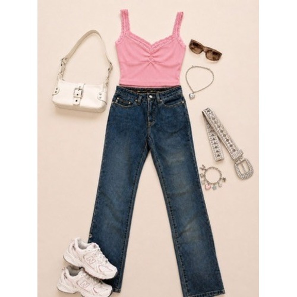GV2 by G.V. Jeans Vintage Y2K Denim Jeans Women's Waist 25" Inseam 32"